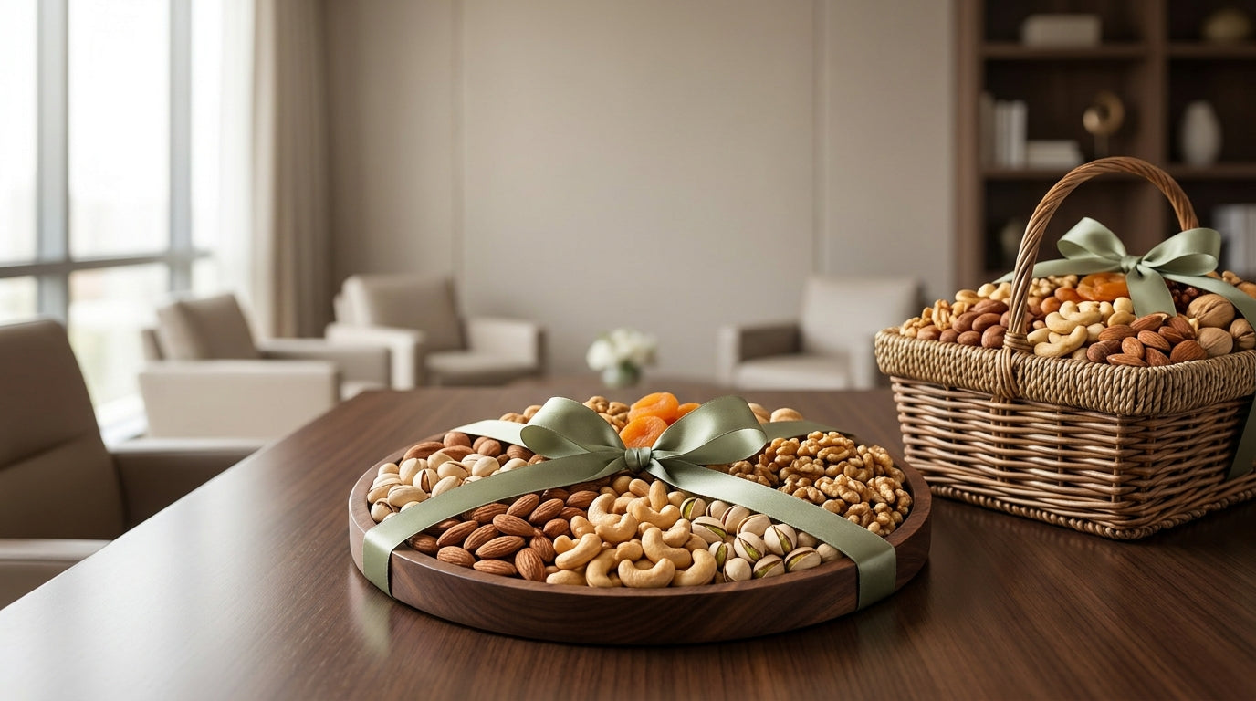 Corporate Gifting — premium nut gift baskets