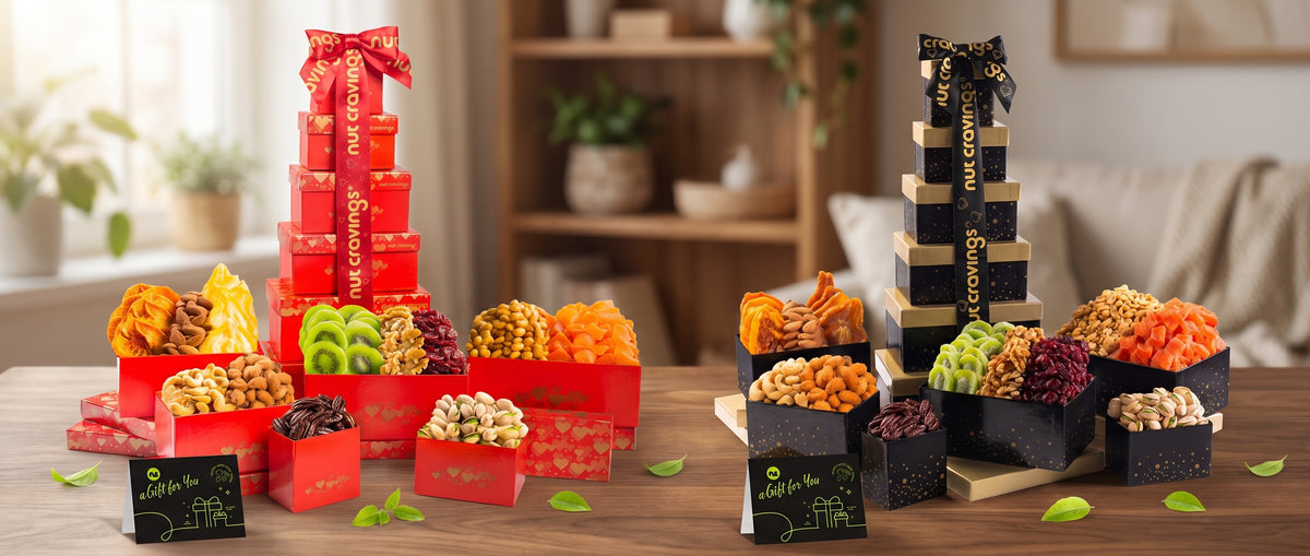 Nut and Fruit Gift Towers