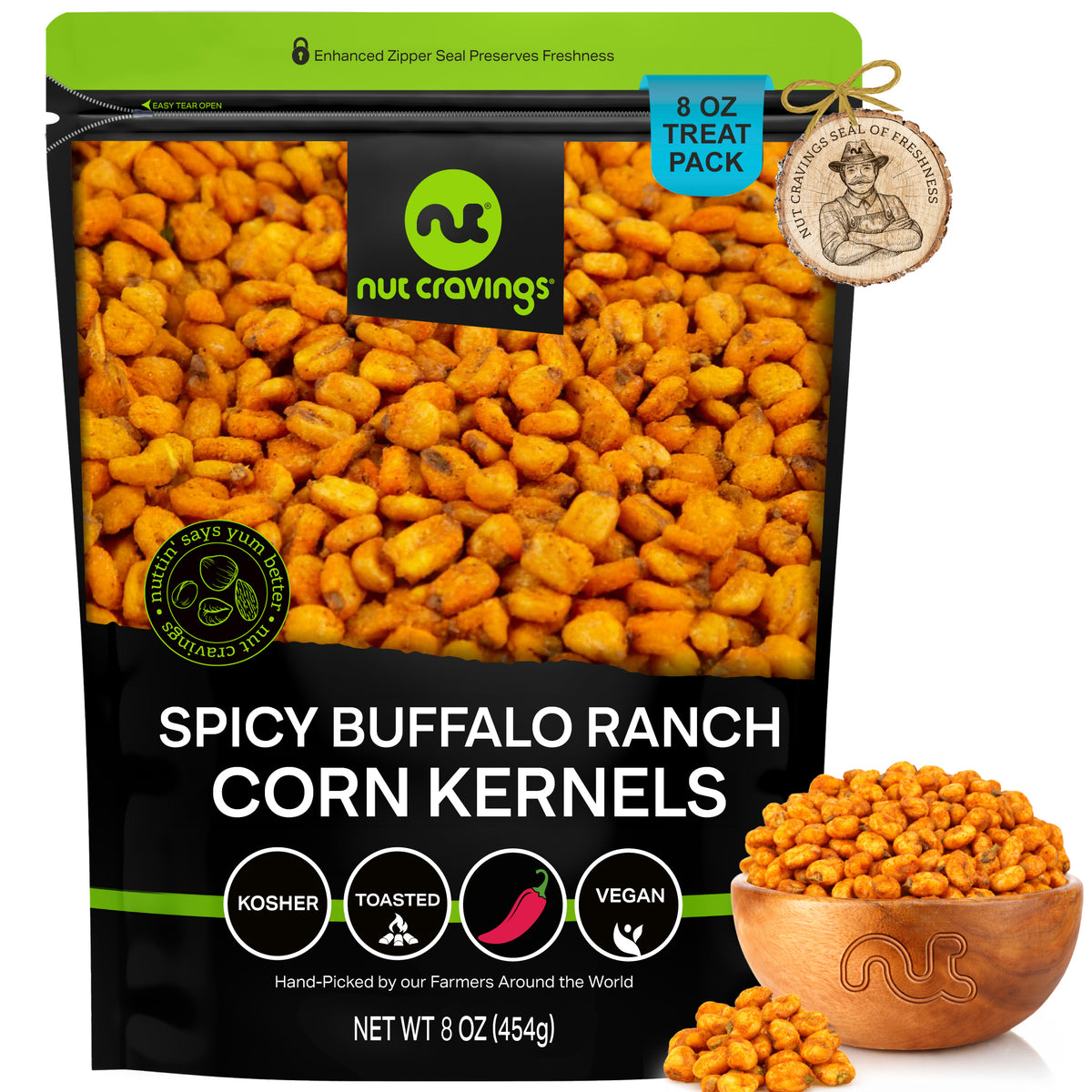 Toasted Corn Nuts — Spicy Buffalo Ranch