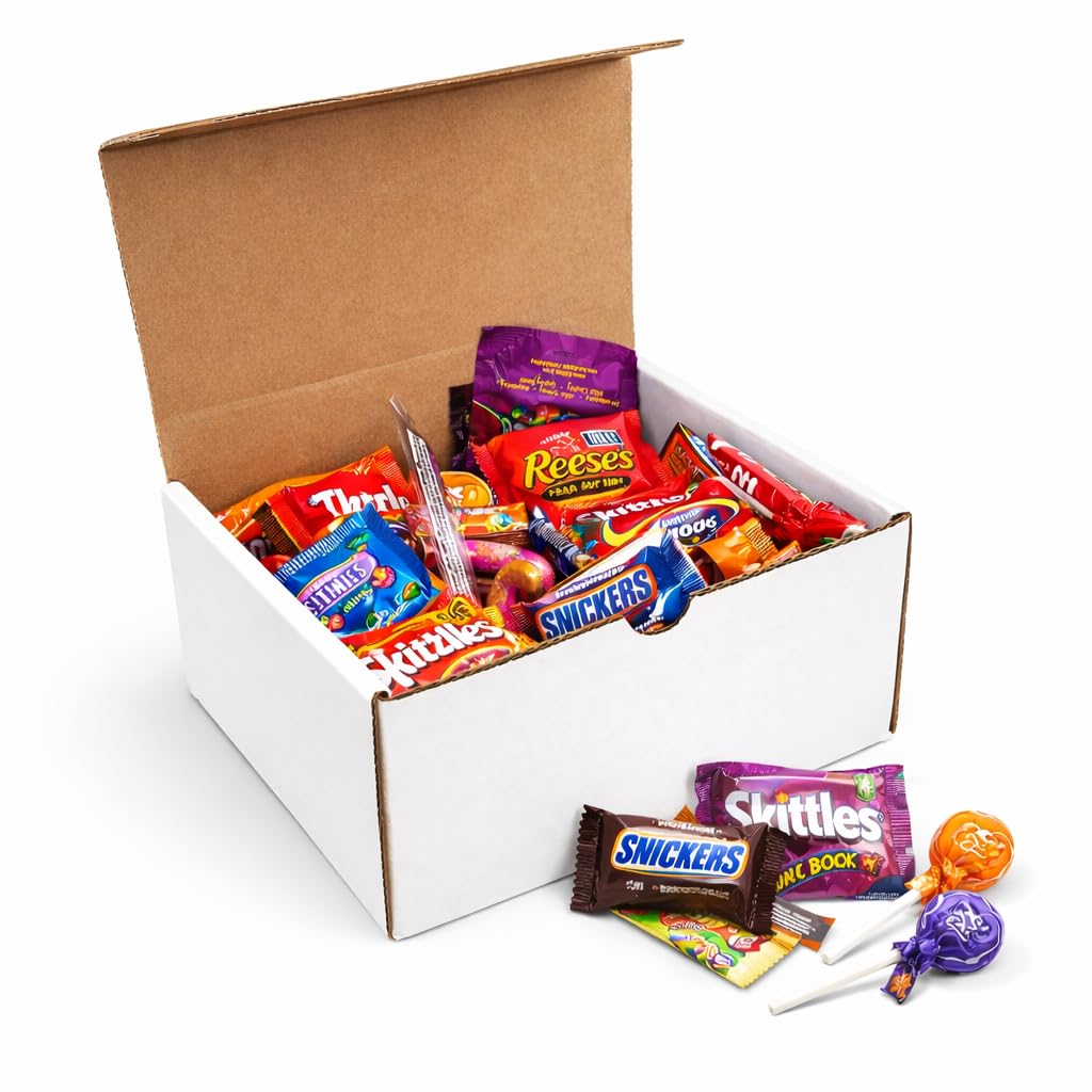 Gift A Snack - Treats, Snack Box Candy Variety Pack Care Package + Greeting Card (Assortment) Sweet Treats…