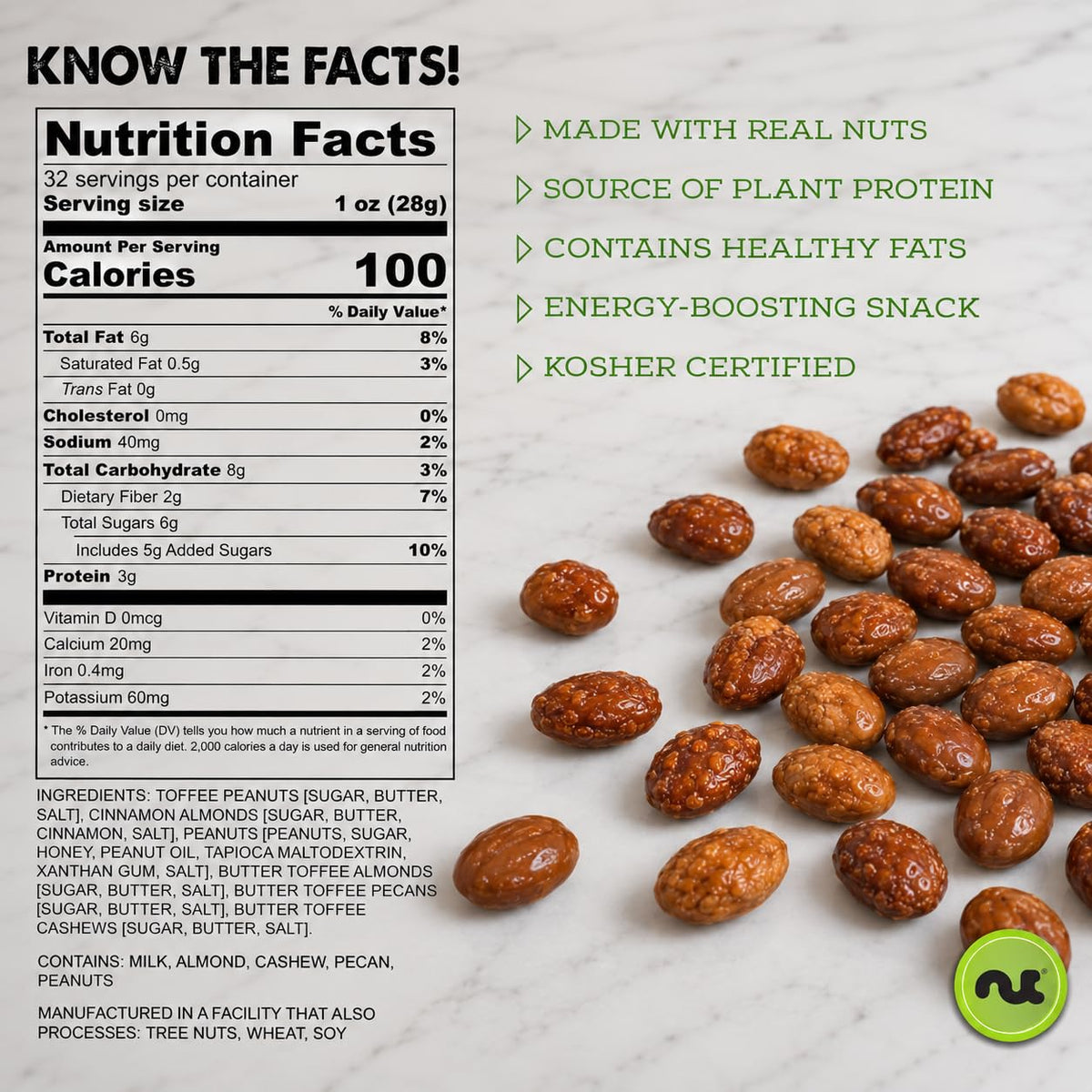 Butter Toffee Mixed Nuts — Sweet & Salty Roasted Blend — photo 14