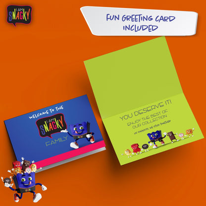 I AM Snacky - Treats, Snack Box Variety Pack Care Package + Greeting Card - SNACKY'S BASH BOX Sweet Treats… — view 5
