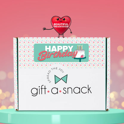 Gift A Snack - Happy Birthday Snack Box Variety Pack Care Package + Greeting Card Bday Sweet Treats Gift… — view 7