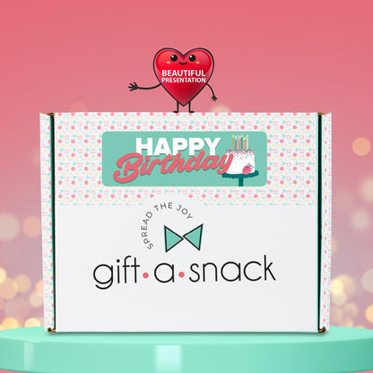 Gift A Snack - Happy Birthday Snack Box Variety Pack Care Package + Greeting Card Bday Sweet Treats Gift… — view 14