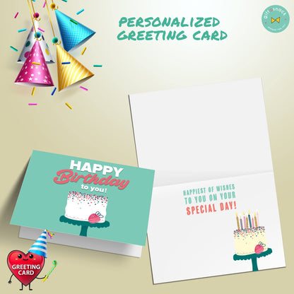 Gift A Snack - Happy Birthday Snack Box Variety Pack Care Package + Greeting Card Bday Sweet Treats Gift… — view 11