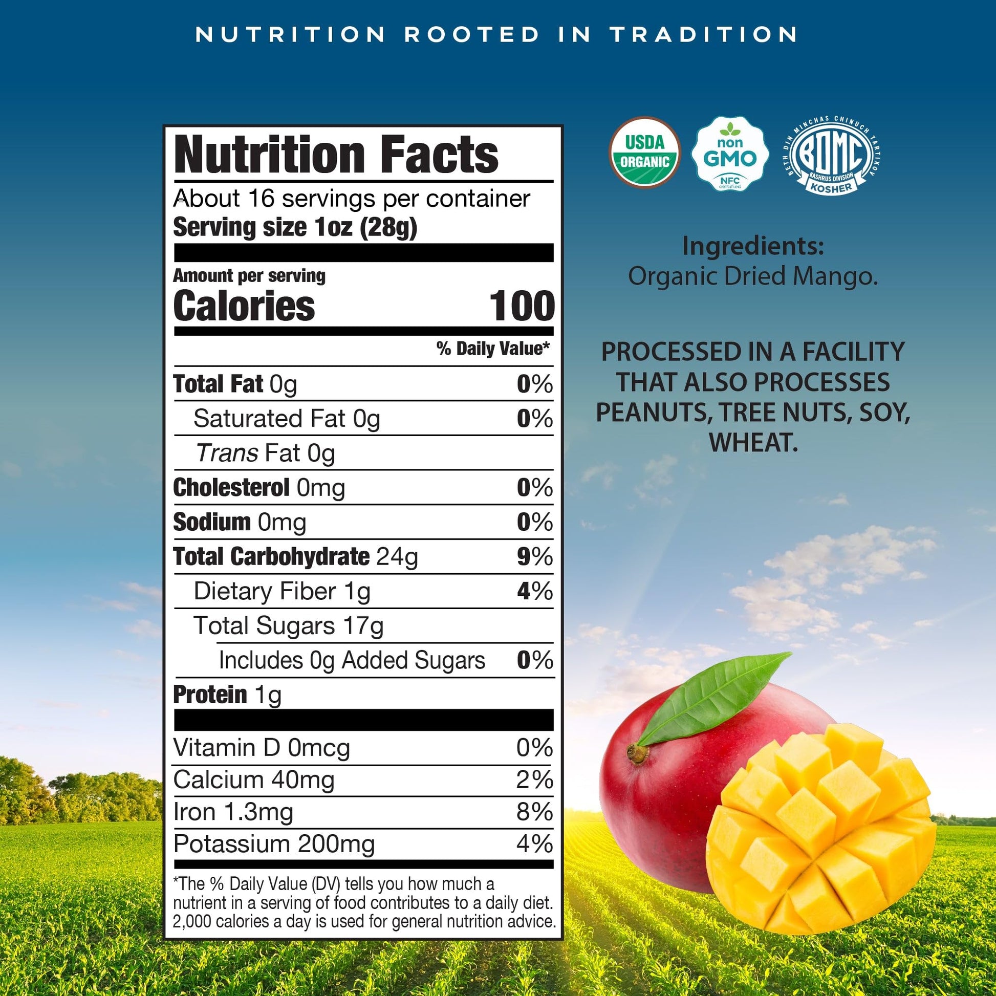Organic Sun Dried Mango Slices, No Sugar Added, Unsulphured Sweet Healthy Snack, USDA Organic, Non GMO,… — view 3
