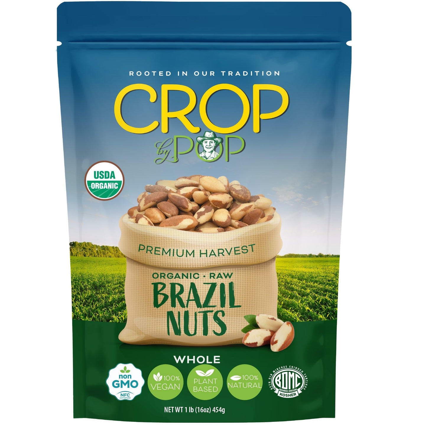 Organic Raw Brazil Nuts Packed Fresh in Resealable Bag - USDA Organic, Non GMO - Naturally Grown, Vegan,… — view 8
