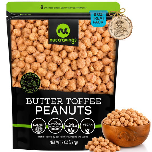 Butter Toffee Peanuts — Roasted & Toffee-Glazed