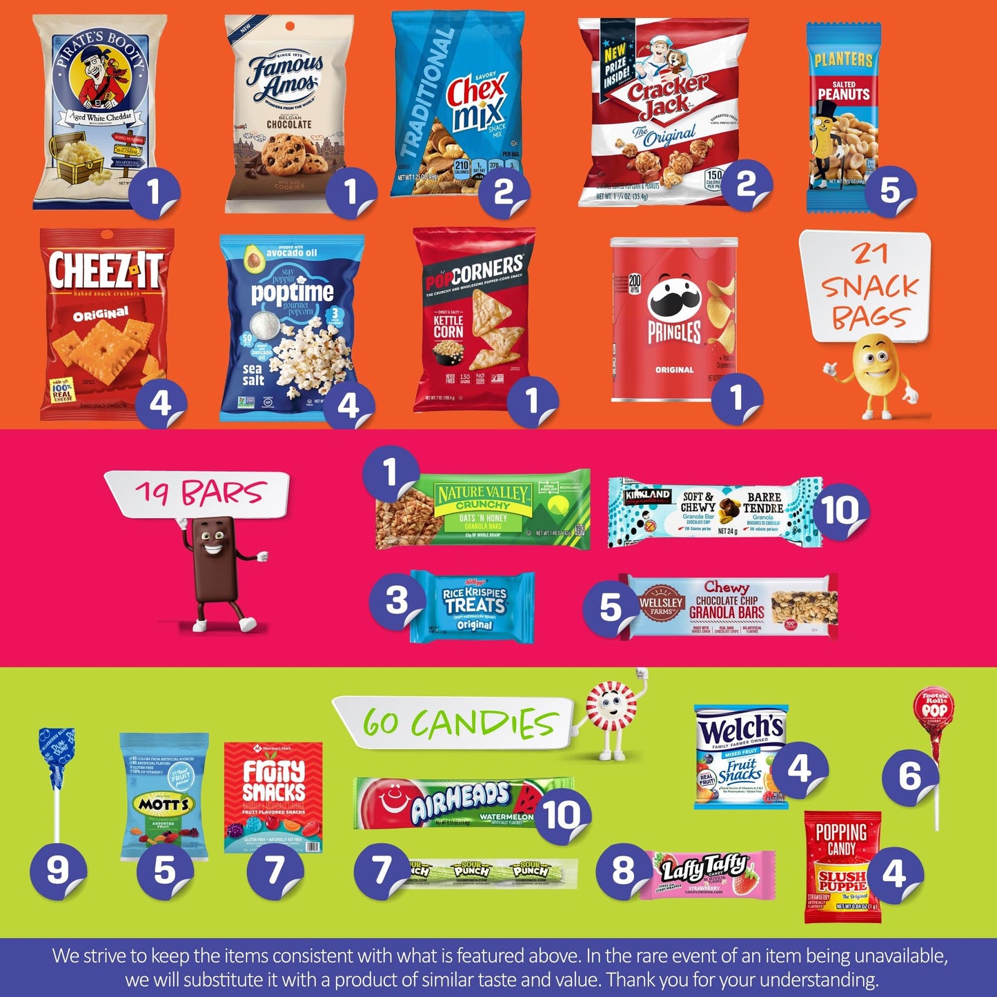 I AM Snacky - Treats, Snack Box Variety Pack Care Package + Greeting Card - SNACKY'S BASH BOX Sweet Treats… — view 19
