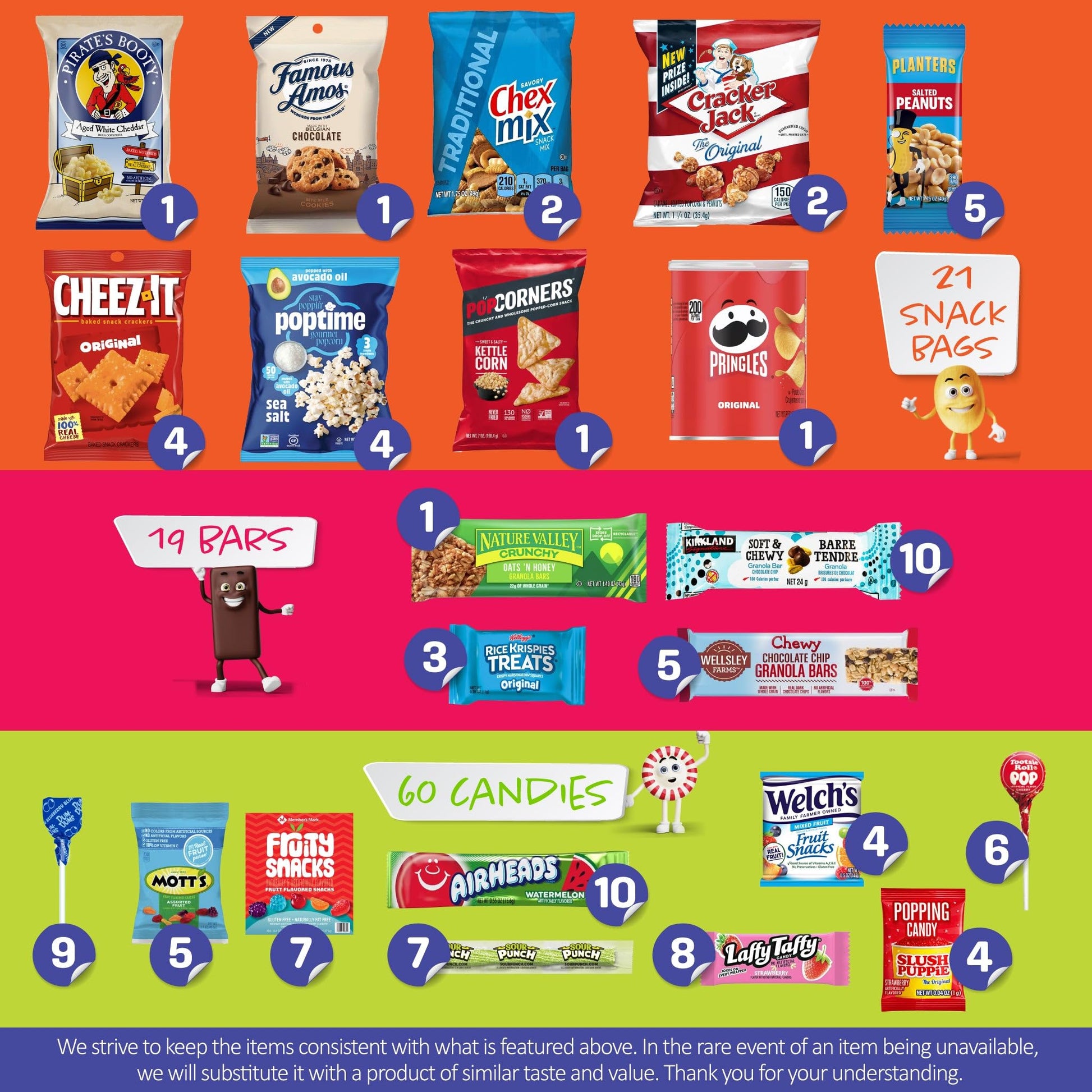I AM Snacky - Treats, Snack Box Variety Pack Care Package + Greeting Card - SNACKY'S BASH BOX Sweet Treats… — view 19