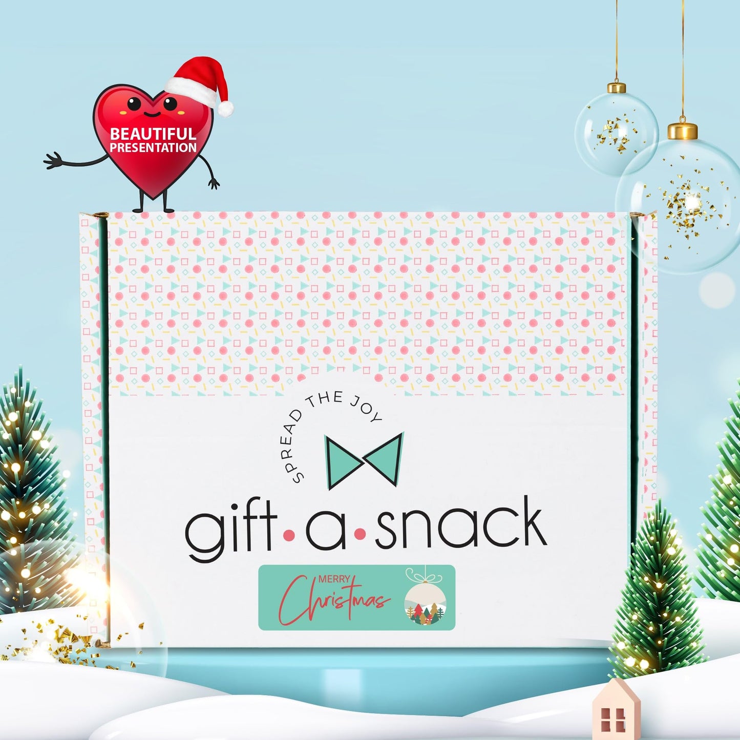 Gift A Snack - Christmas Stocking Stuffed, Pre-filled Holiday Snack Box Care Package + Greeting Card Sweet… — view 6