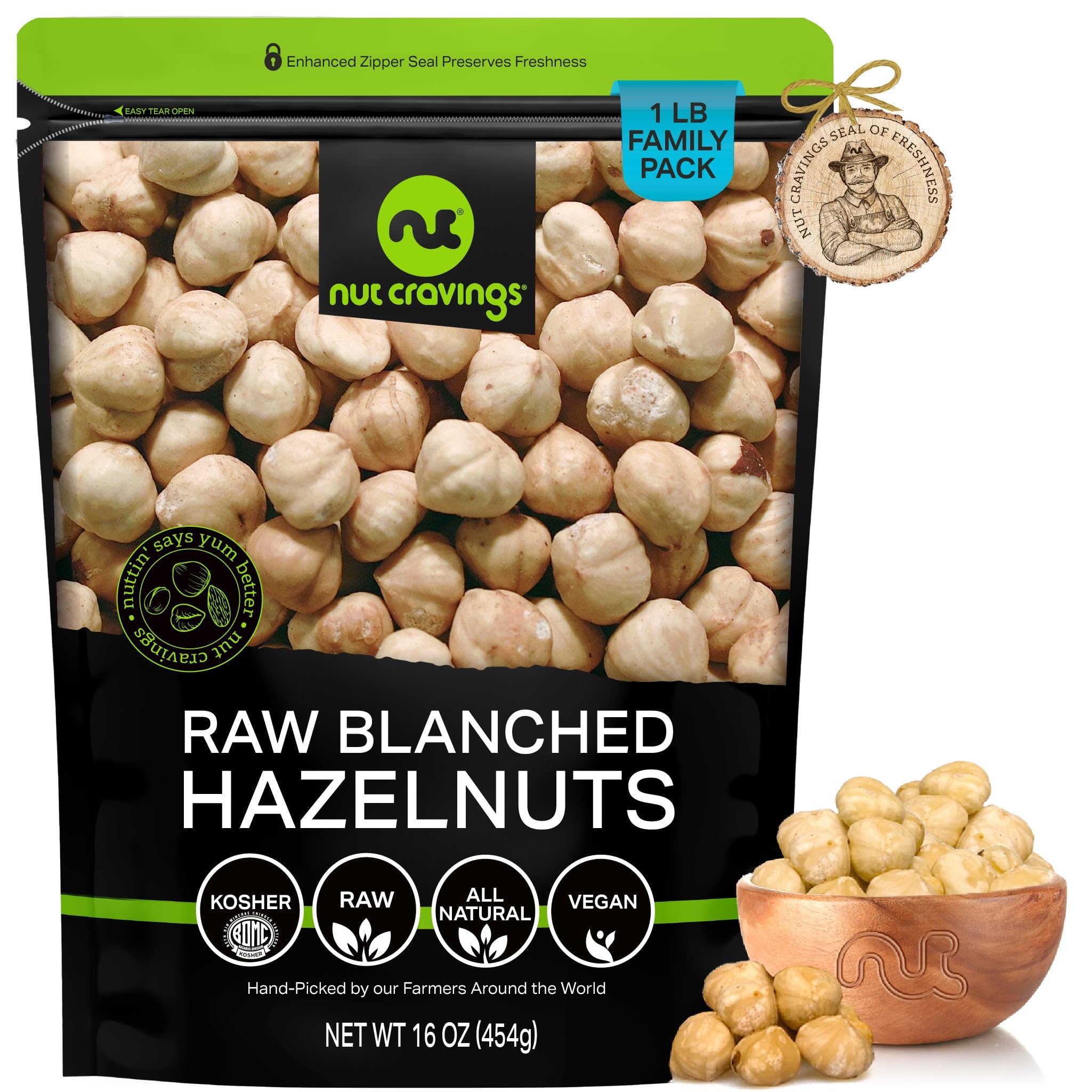 Raw Blanched Hazelnuts