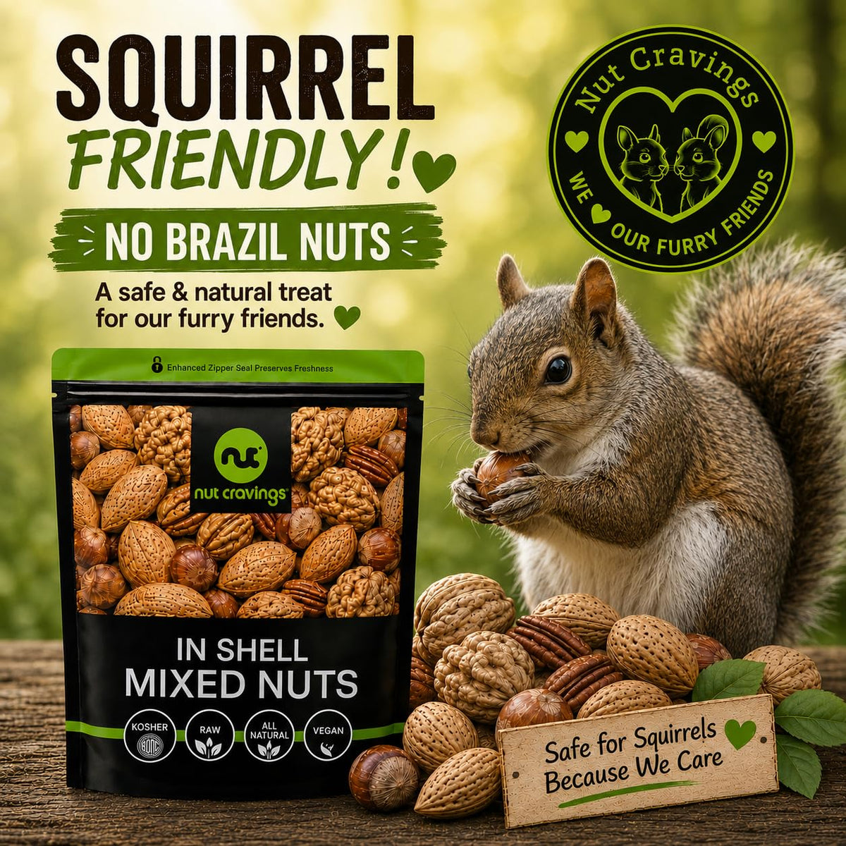 Raw Mixed Nuts, In Shell — No Brazil Nuts (Walnut, Almond, Filbert & Pecan) — photo 4