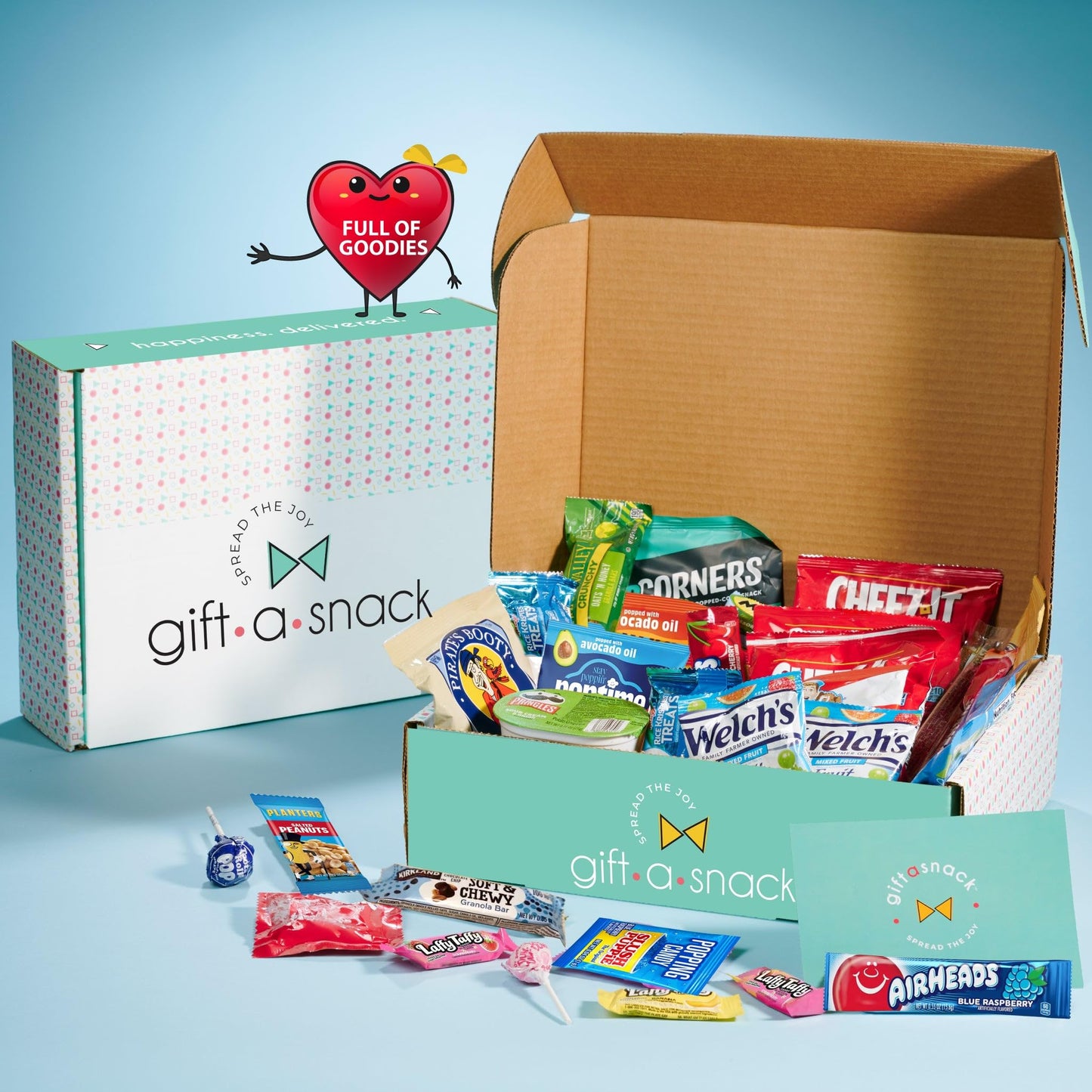 Gift A Snack - Treats, Snack Box Variety Pack Care Package + Greeting Card Sweet Treats Gift Basket Candies… — view 2