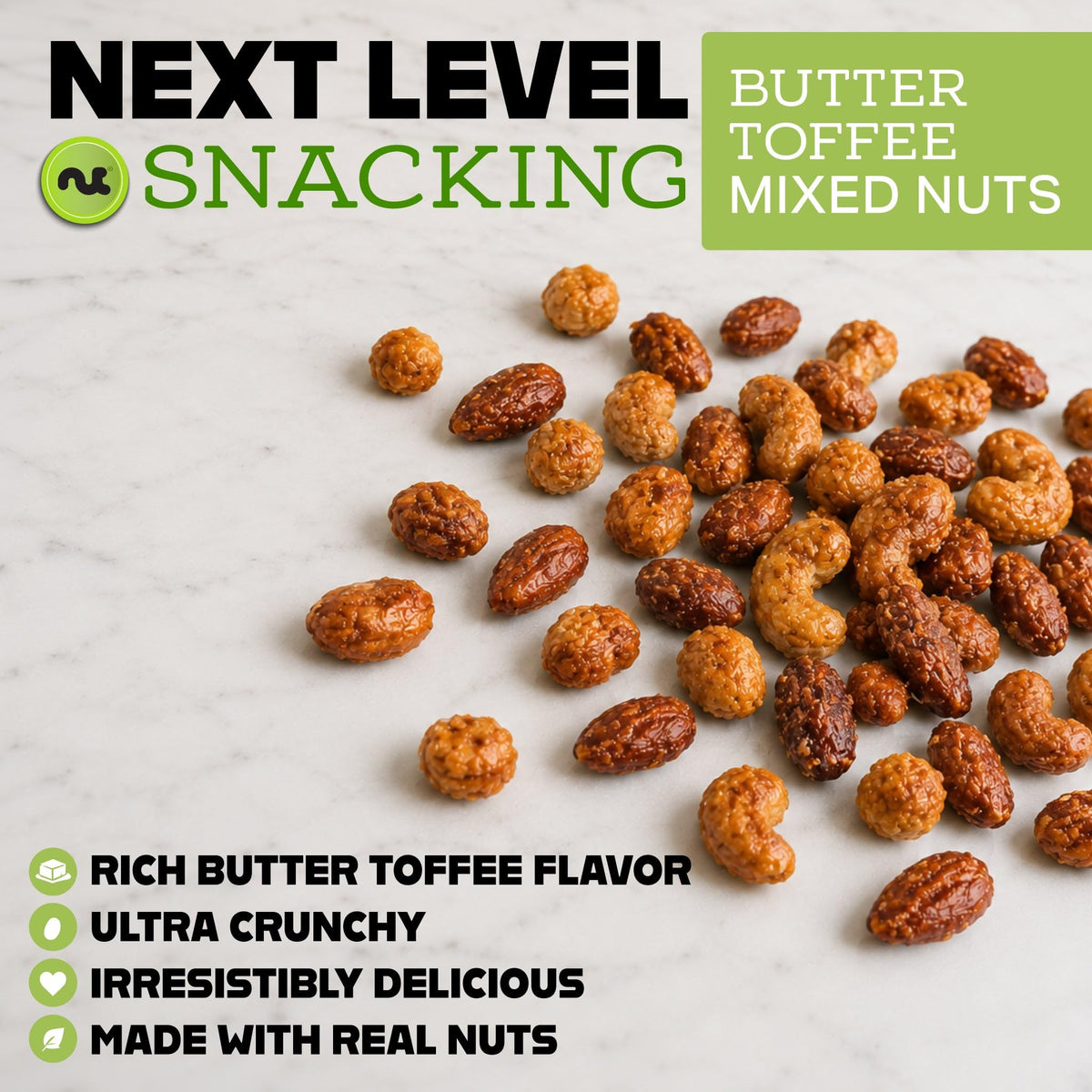 Butter Toffee Mixed Nuts — Sweet & Salty Roasted Blend — photo 6