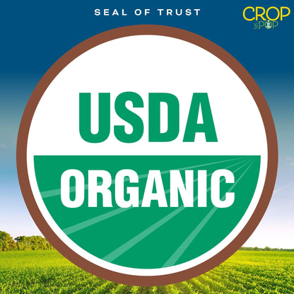 CROP BY POP - Organic Brazil Nuts Roasted & Unsalted Packed Fresh in Resealable Bag - USDA Organic, Non GMO - Naturally Grown, Vegan, Kosher