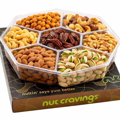Mixed Nuts Gift Basket (1 LB) in Black Gold Box (7 Assortments)