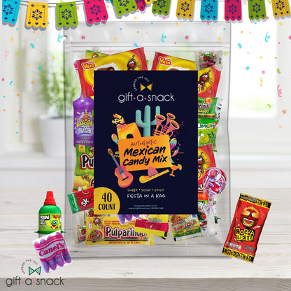 Mexican Candy Variety Pack Mix, Dulces Mexicanos Surtidos Bulk Assortment Spicy Sweet Sour Mexicano Candies, Hispanic Latino Snack Food