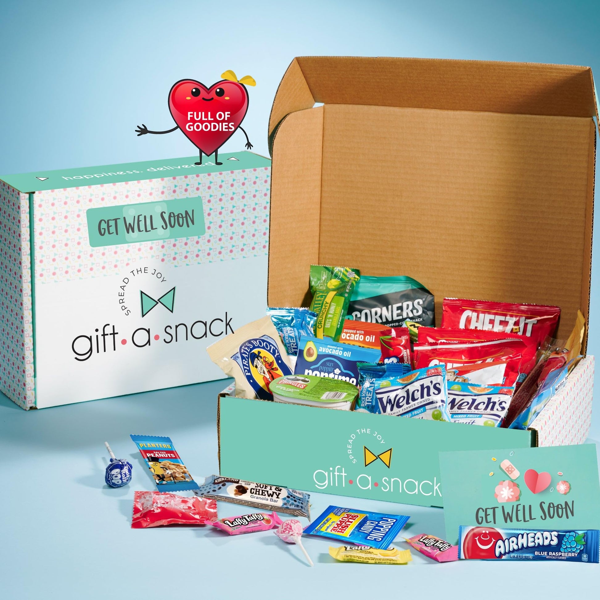 Gift A Snack - Get Well Soon Snack Box Variety Pack Care Package + Greeting Card Feel Better Sweet Treats… — view 2