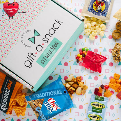 Gift A Snack - Get Well Soon Snack Box Variety Pack Care Package + Greeting Card Feel Better Sweet Treats… — view 12