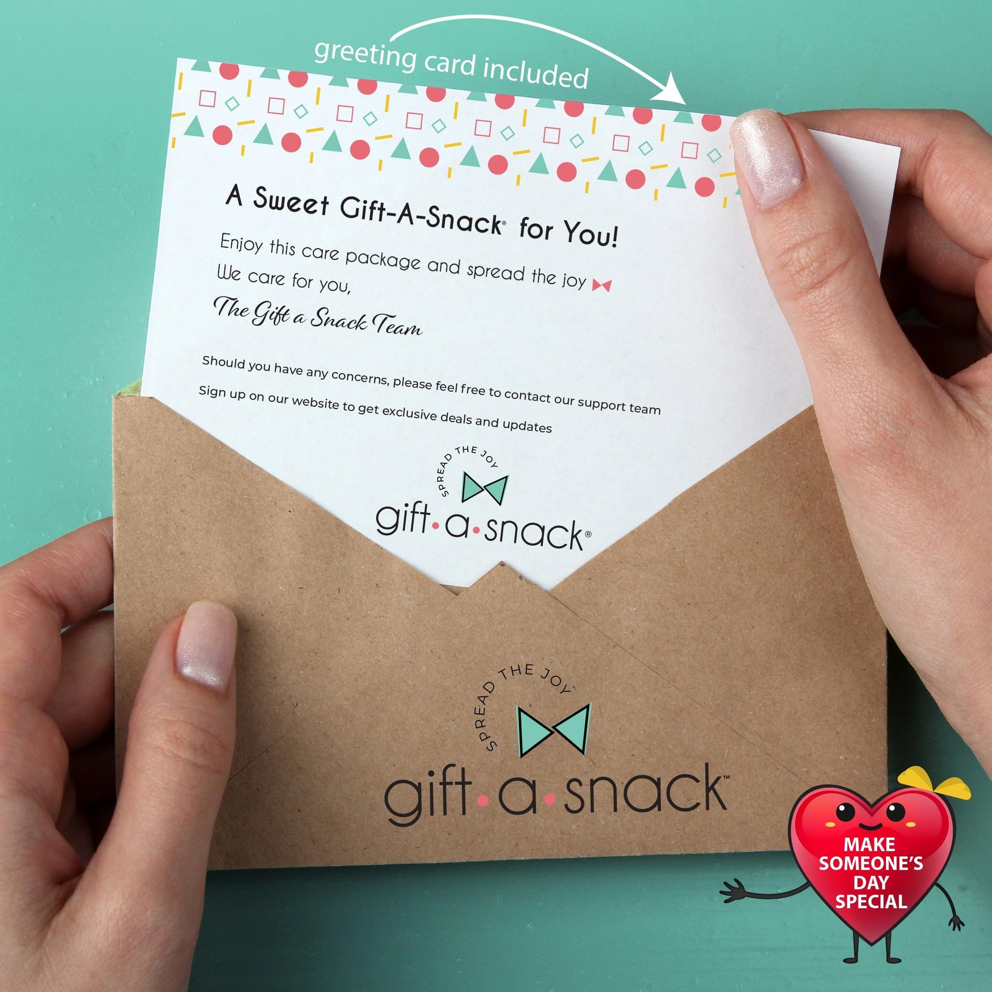 Gift A Snack - Treats, Snack Box Variety Pack Care Package + Greeting Card Sweet Treats Gift Basket Candies… — view 12