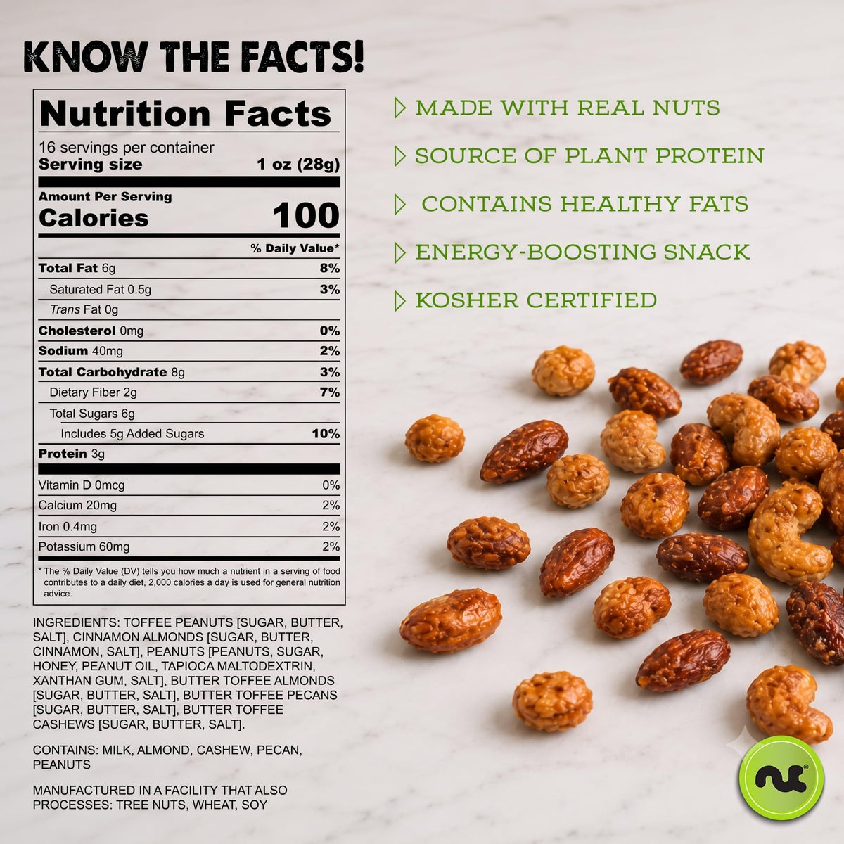 Butter Toffee Mixed Nuts — Sweet & Salty Roasted Blend — photo 11