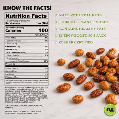 Butter Toffee Mixed Nuts — Sweet & Salty Roasted Blend — photo 11