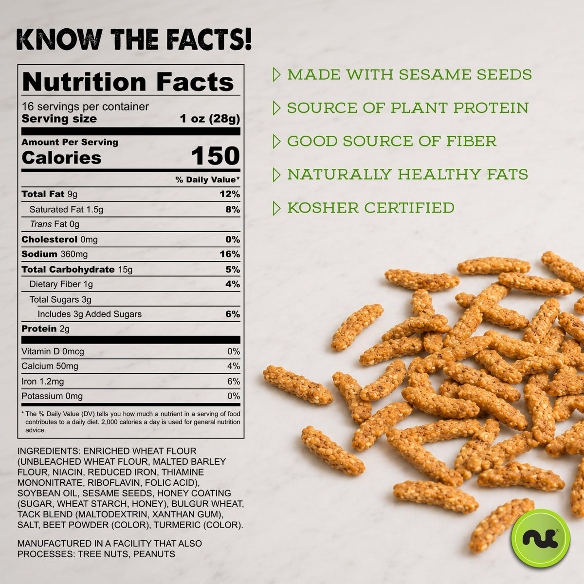 Sesame Sticks — Original Salted — photo 4