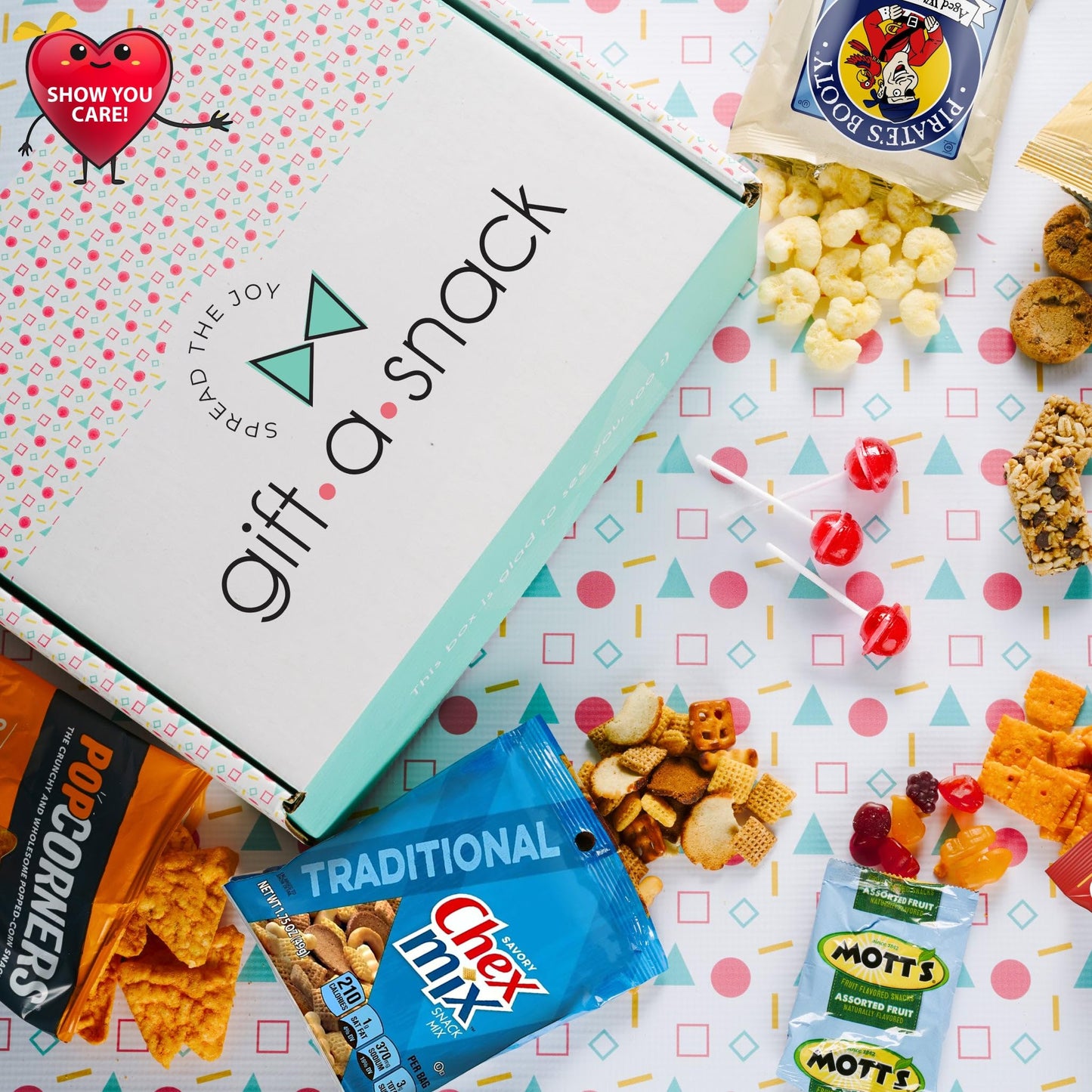 Gift A Snack - Treats, Healthy Snack Box Care Package + Greeting Card Treats Gift Basket, Nutritious Granola… — view 5