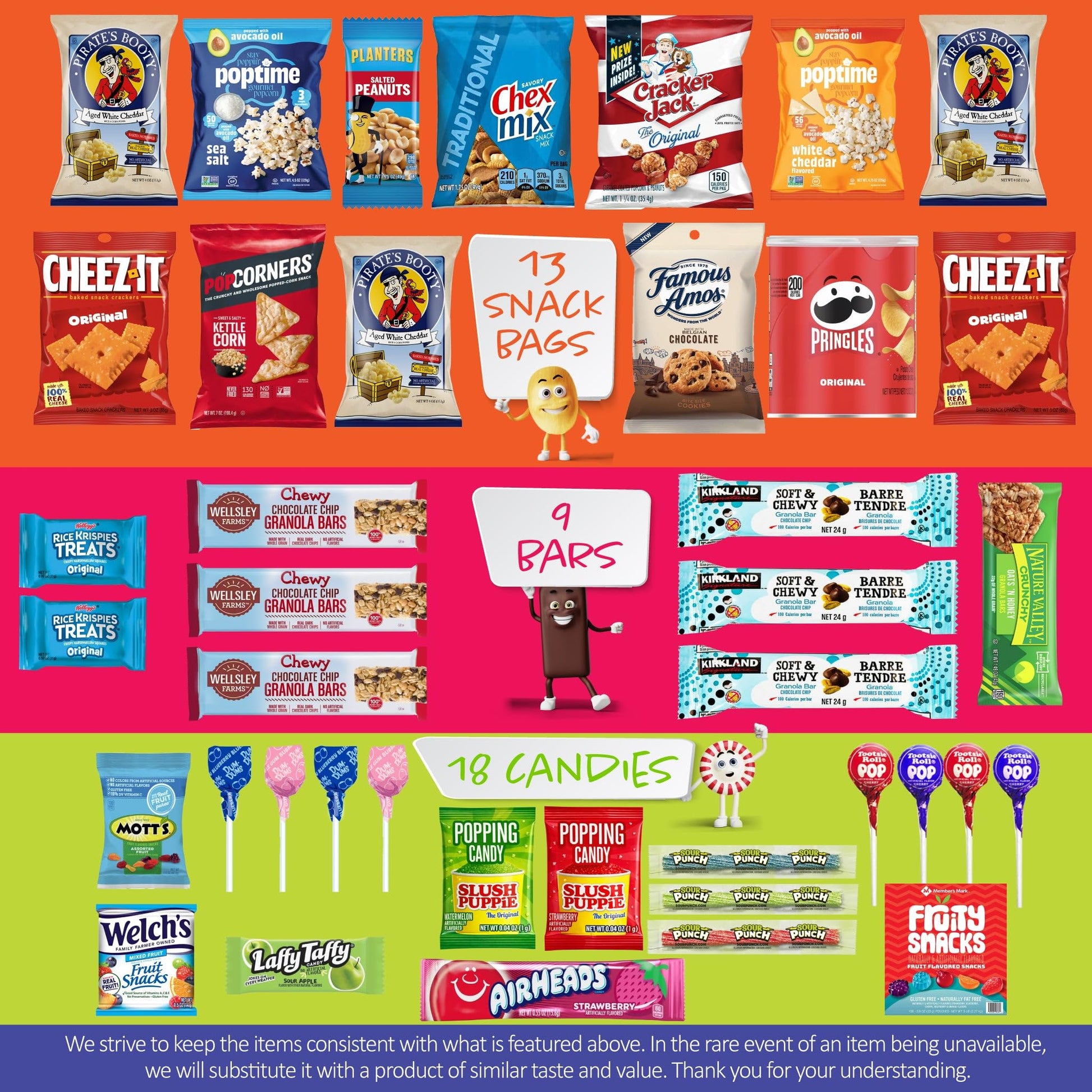 I AM Snacky - Treats, Snack Box Variety Pack Care Package + Greeting Card - SNACKY'S BASH BOX Sweet Treats… — view 6