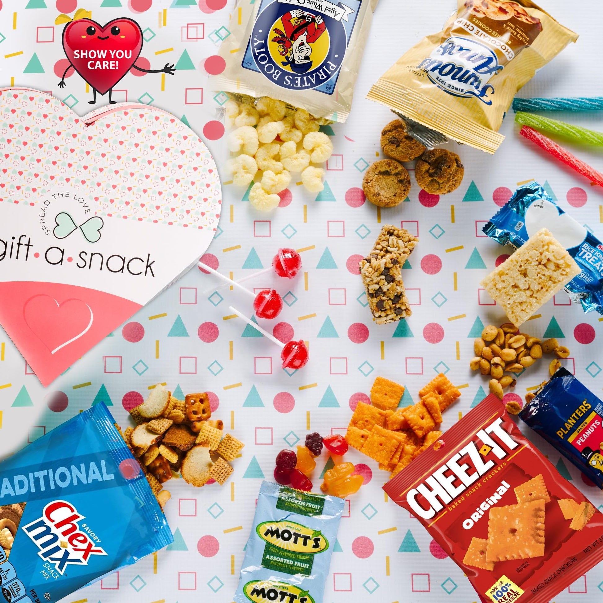 Gift A Snack - Valentines Day Heart Shape Snack Box Variety Pack Care Package + Greeting Card Sweet Treats… — view 5