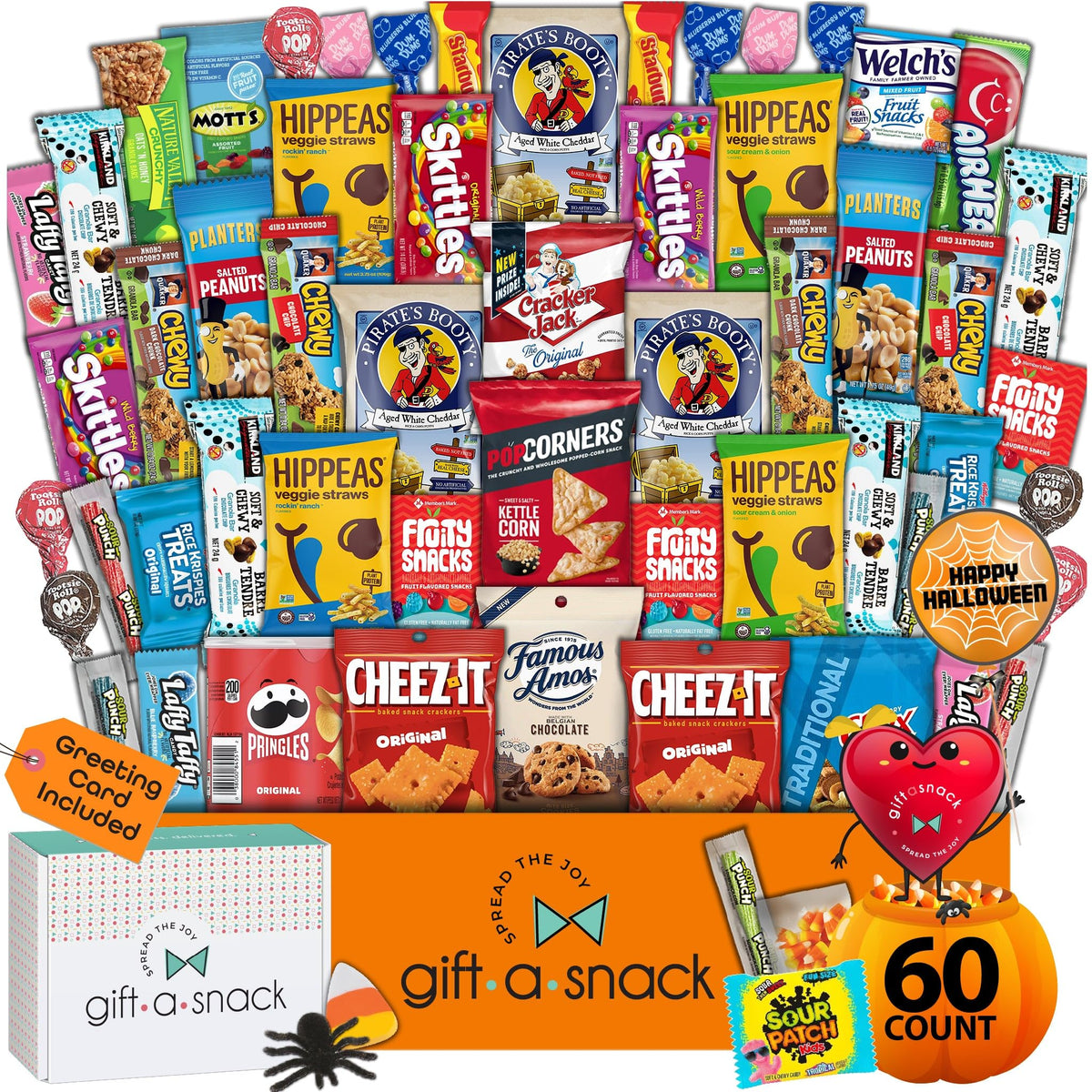 Gift A Snack - Halloween Candies Trick or Treats, Snack Box Care Package + Greeting Card Sweet Treats Gift… — view 8