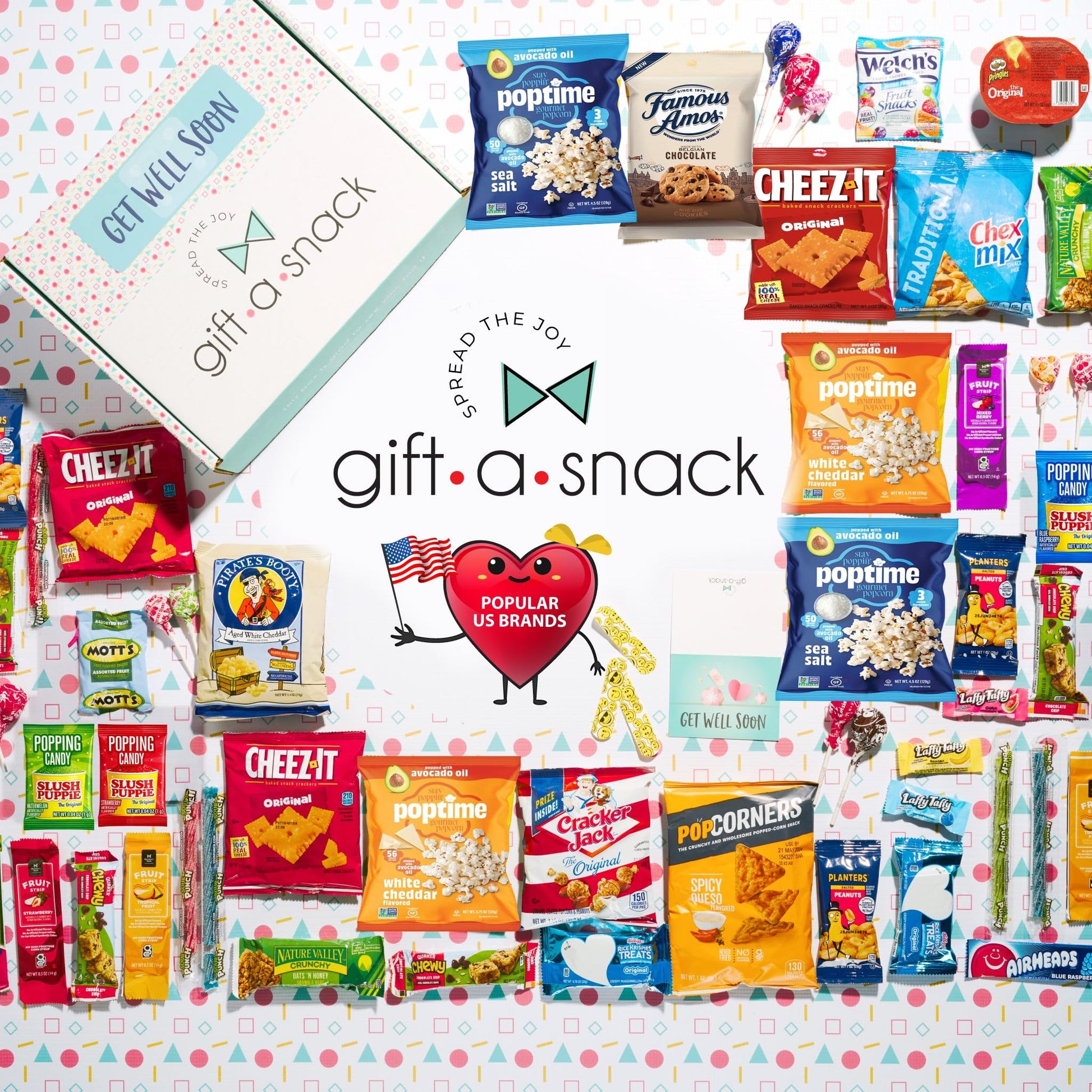 Gift A Snack - Get Well Soon Snack Box Variety Pack Care Package + Greeting Card Feel Better Sweet Treats… — view 5