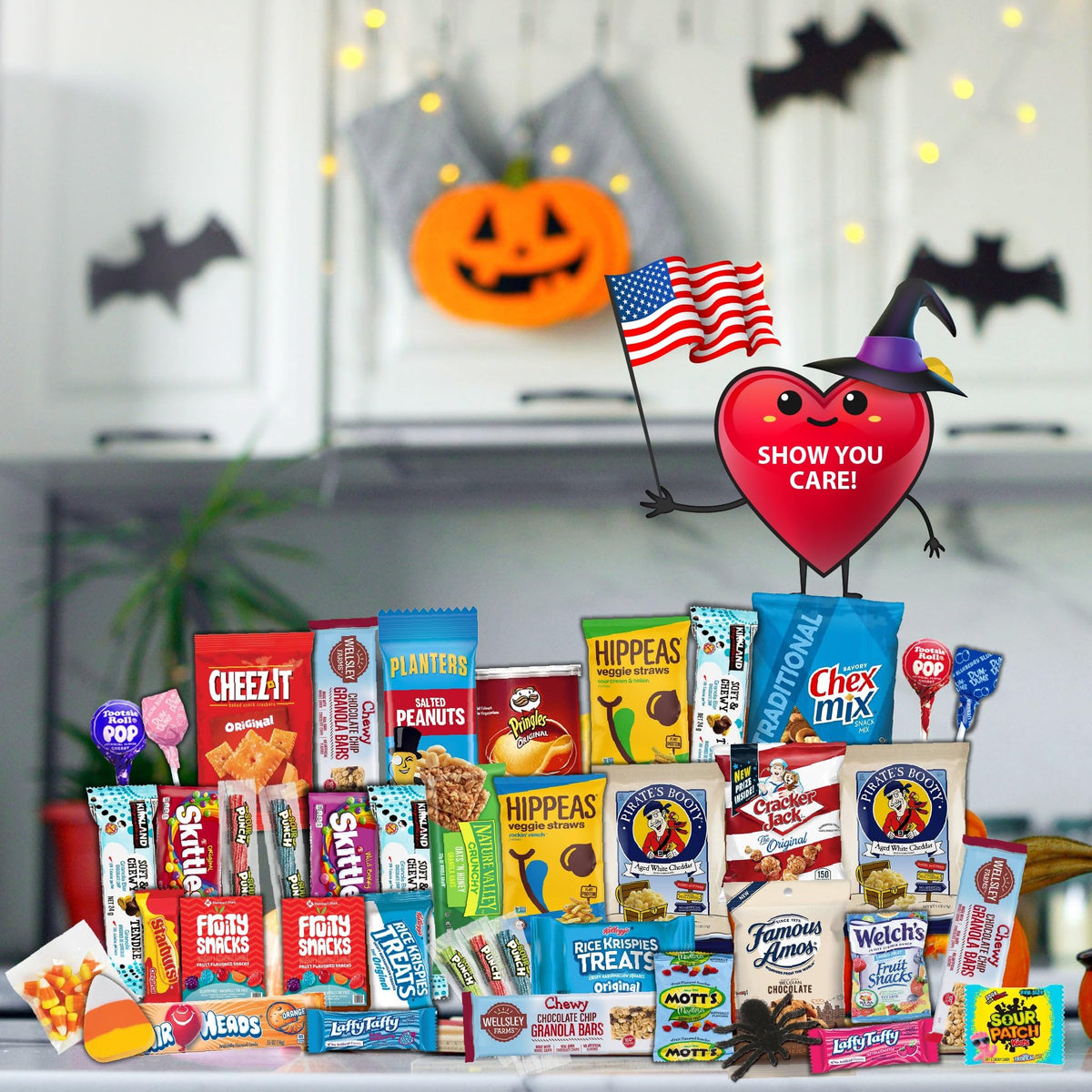 Gift A Snack - Halloween Candies Trick or Treats, Snack Box Care Package + Greeting Card Sweet Treats Gift… — view 5