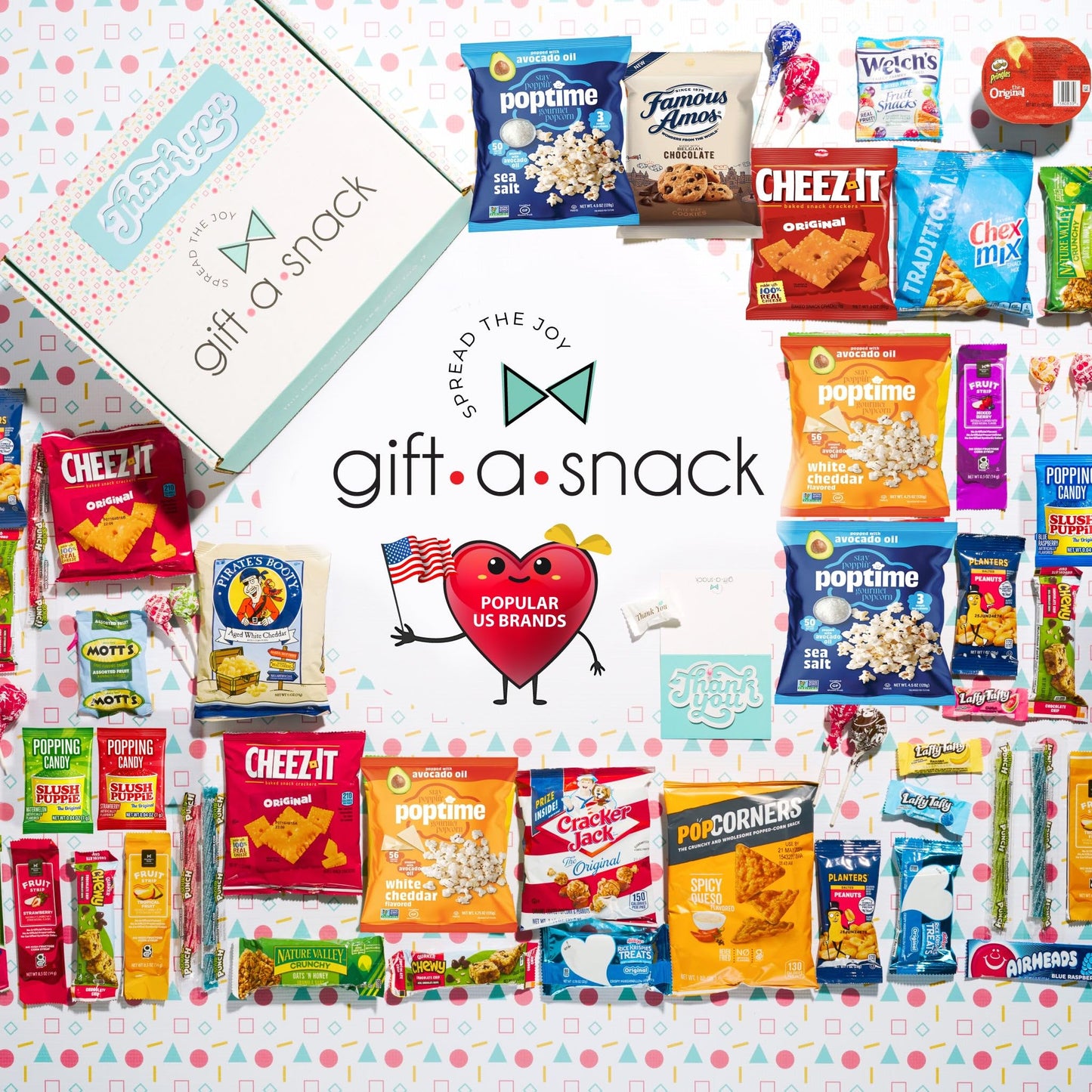 Gift A Snack - Thank You Snack Box Variety Pack Care Package + Greeting Card Appreciation Sweet Treats Gift… — view 5