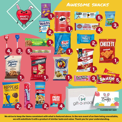Gift A Snack - Easter Candy Filled Egg & Bunny - Snack Box Variety Pack Care Package + Greeting Card Sweet… — view 3