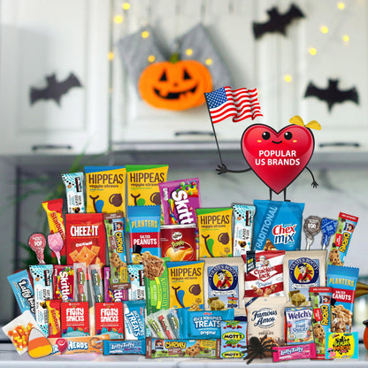 Gift A Snack - Halloween Candies Trick or Treats, Snack Box Care Package + Greeting Card Sweet Treats Gift… — view 13