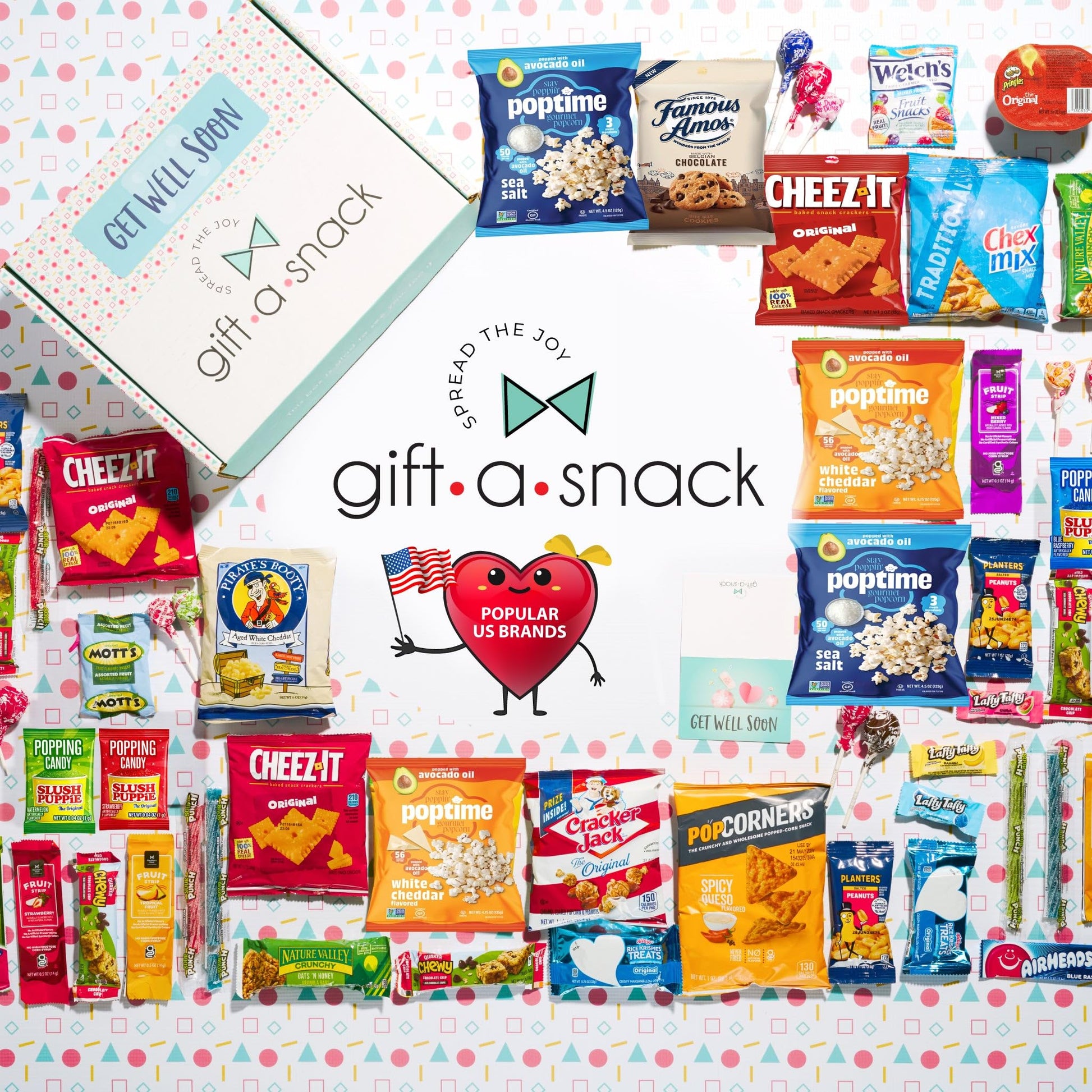 Gift A Snack - Get Well Soon Snack Box Variety Pack Care Package + Greeting Card Feel Better Sweet Treats… — view 11