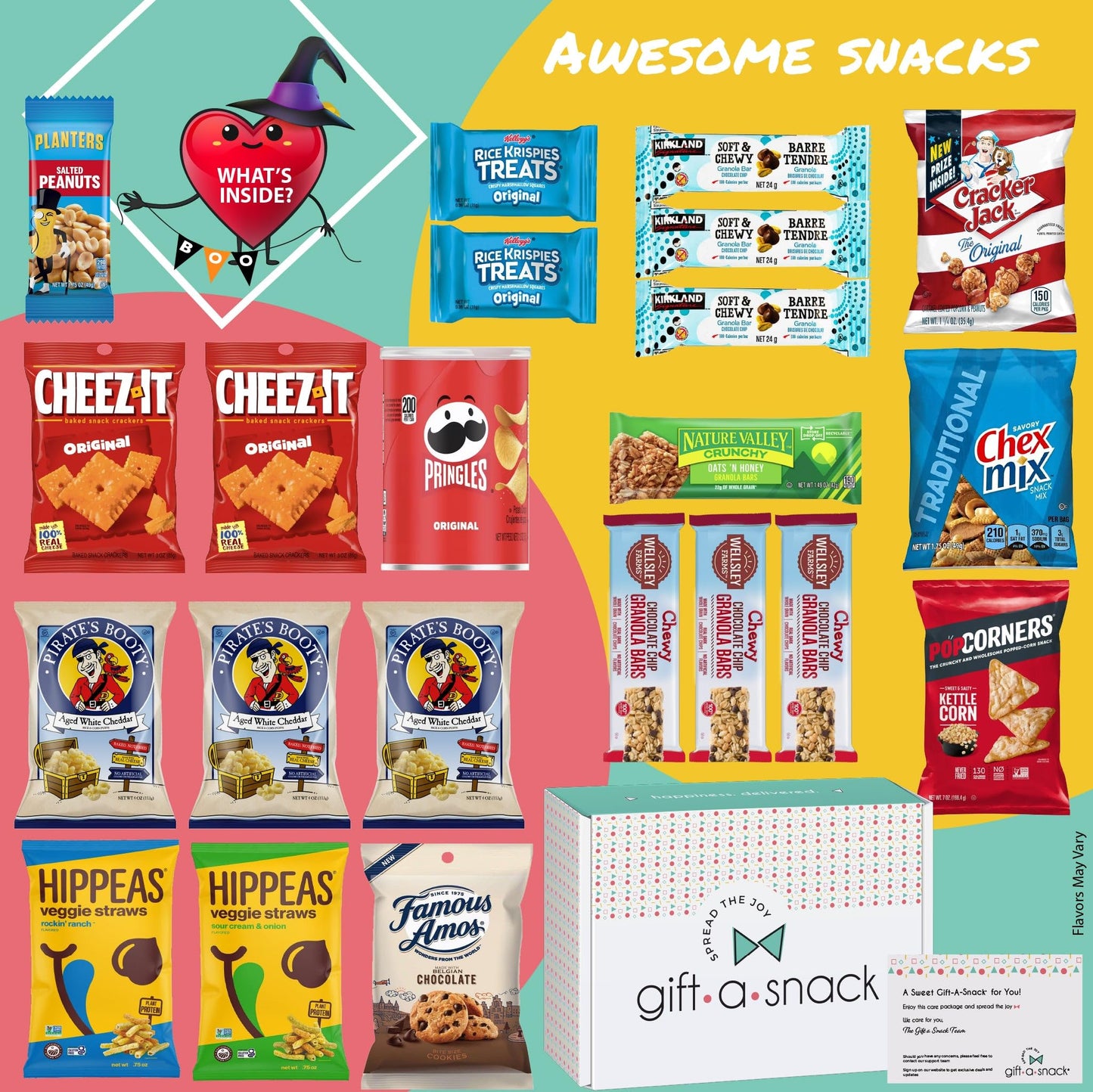 Gift A Snack - Halloween Candies Trick or Treats, Snack Box Care Package + Greeting Card Sweet Treats Gift… — view 4