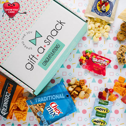 Gift A Snack - Congratulations Snack Box Variety Pack Care Package + Greeting Card Graduation Sweet Treats… — view 6