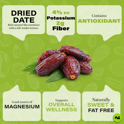 Dried Jumbo Medjool Dates, No Sugar Added, Unsulphured & Iftar Favorite - Sweet Healthy Snack, Vegan, Kosher,… — view 3