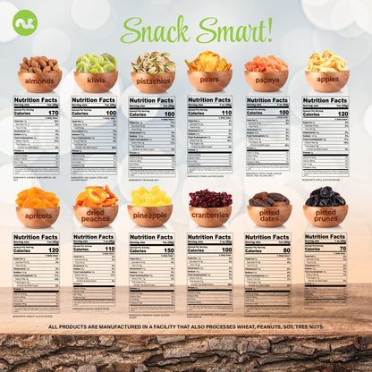 Dried Fruit & Mixed Nuts Gift Basket in White Gold Box (12 Assortments) Food Arrangement, Healthy Snack Care… — view 5