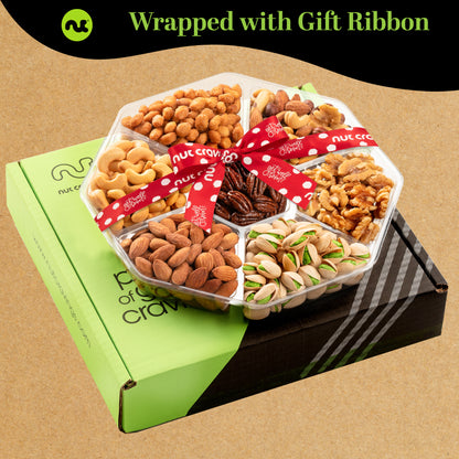 Get Well Soon, Mixed Nuts Gift Basket with Get Well Soon Ribbon (7 Assortments) Food Platter, Healthy Snack… — view 3