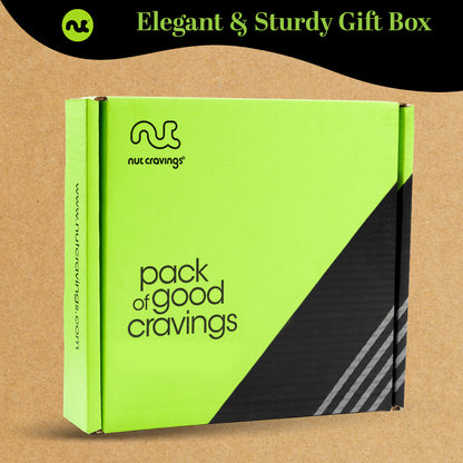 NUT CRAVINGS - Thank You Appreciation, Mixed Nuts Gift Basket with Thank You Ribbon + Greeting Card (7 Assortments) Food Platter, Healthy Snack Care Package, Food Assortments