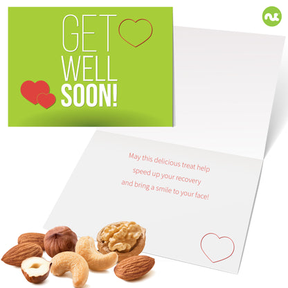 Get Well Soon, Nuts & Dried Fruits Tower Gift Basket with Get Well Soon Ribbon (12 Assortments) Food… — view 4