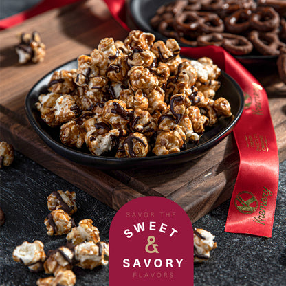 KREMERY Creamy Chocolate Cravings Chocolate Covered Pretzels, Nuts, Candy & Caramel Popcorn (Deluxe, 3.5 lbs)… — view 5
