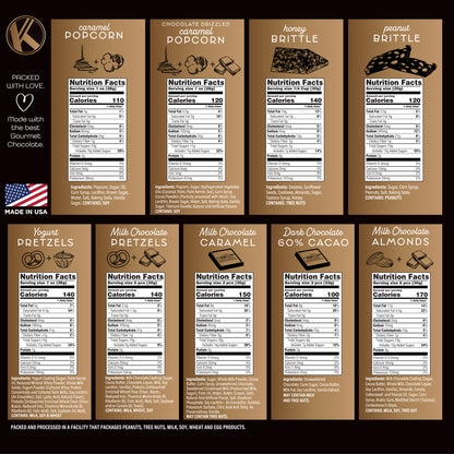 KREMERY Creamy Chocolate Cravings Chocolate Covered Pretzels, Nuts, Candy & Caramel Popcorn (Deluxe, 3.5 lbs)… — view 7