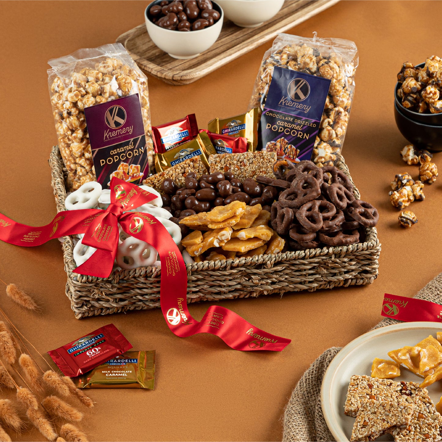 KREMERY Creamy Chocolate Cravings Chocolate Covered Pretzels, Caramel Popcorn, Nuts & Candy (Premium, 2.5… — view 2