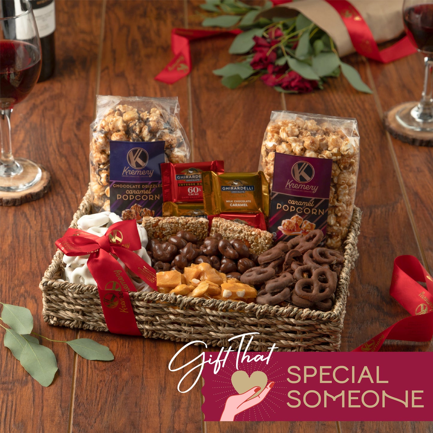 KREMERY Creamy Chocolate Cravings Chocolate Covered Pretzels, Caramel Popcorn, Nuts & Candy (Premium, 2.5… — view 3