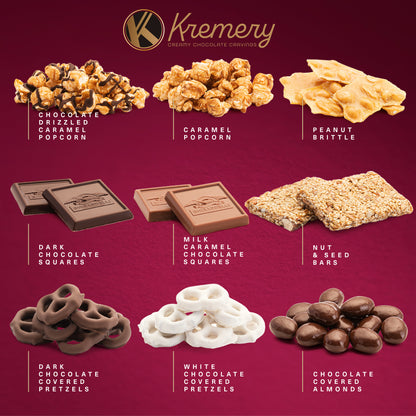 KREMERY Creamy Chocolate Cravings Chocolate Covered Pretzels, Caramel Popcorn, Nuts & Candy (Premium, 2.5… — view 6